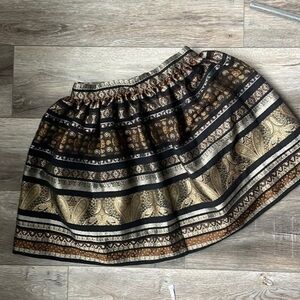 Bebe skirt size 4 gorgeous quality coppers and blacks perfect for a party